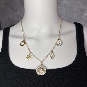 🌙☀️ Moon & Sun Harmony Charm Necklace ☀️🌙